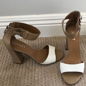 Report Two Tone Block Heel